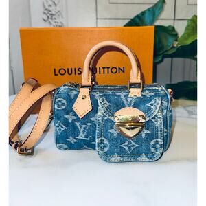 Louis Vuitton Monogram Denim Nano Speedy